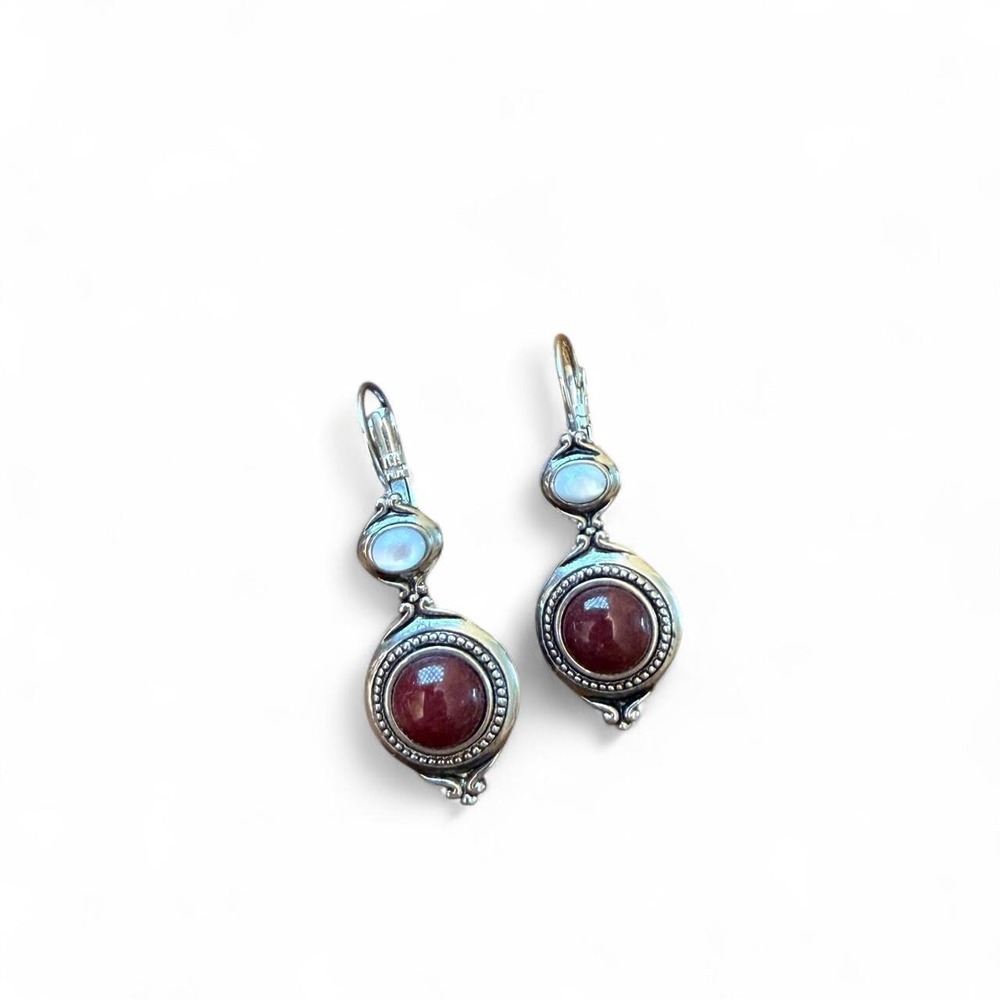 Lia Sophia silver-tone drop earrings
